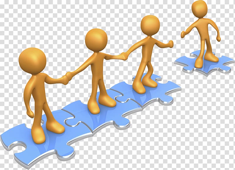 four person reaching out and jigsaw puzzle illustration, Teamwork Team Leader , teamwork transparent background PNG clipart