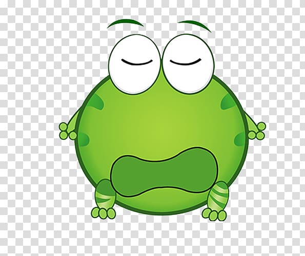 True frog Cartoon, Sleepy the frog transparent background PNG clipart