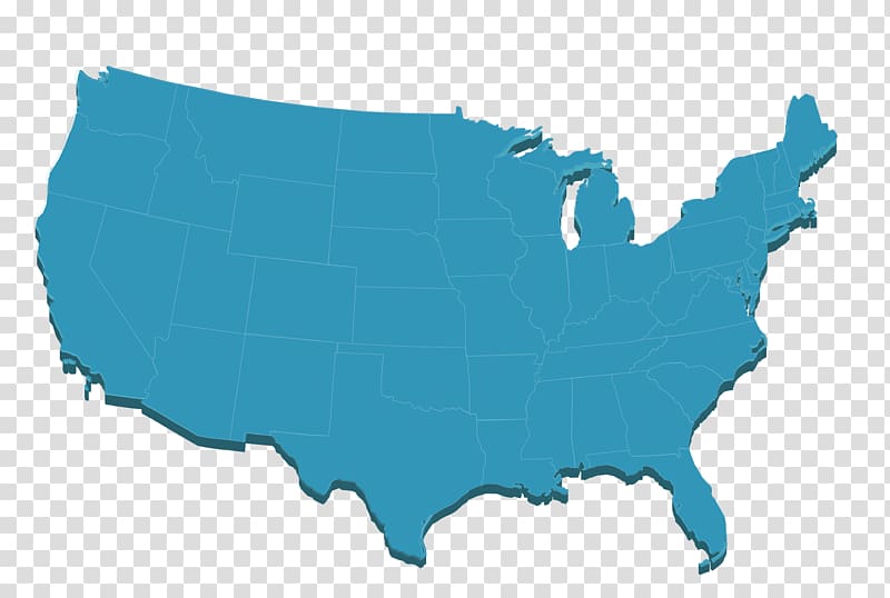USA map transparent background PNG clipart