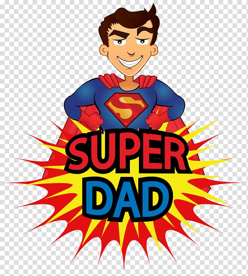 Super Dad illustration, Father\'s Day iPhone 7 Gift Mug, Father\'s Day decorative elements transparent background PNG clipart
