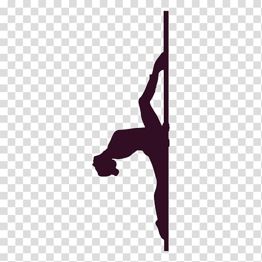 Pole dance Silhouette Split, split box transparent background PNG clipart