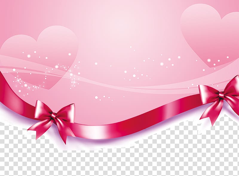 Zongzi Valentines Day Qixi Festival Poster, Ribbon bow transparent background PNG clipart