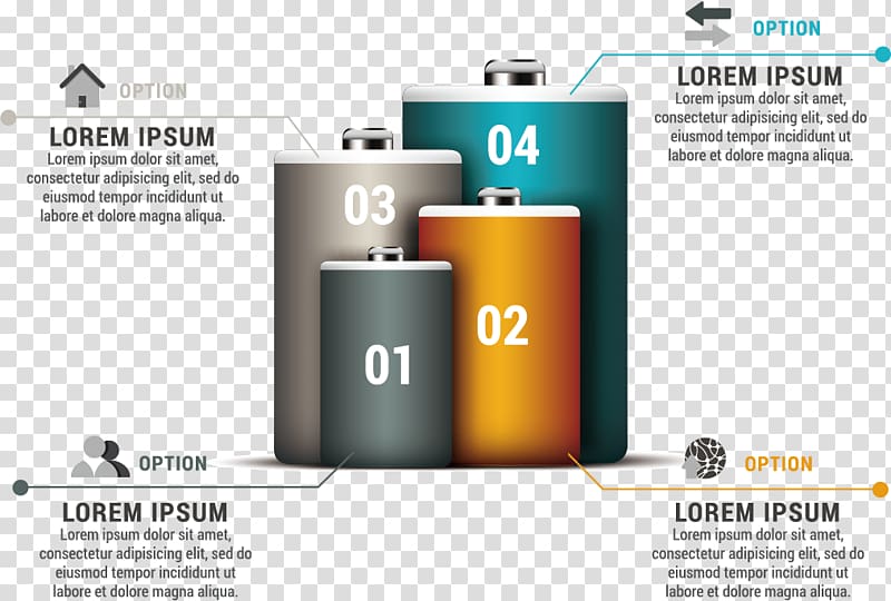 Chart Infographic Diagram, Color battery transparent background PNG clipart