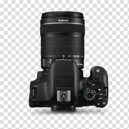 Canon EF-S 18–55mm lens Canon EF-S 18–135mm lens Canon EOS 200D Canon EF-S 55–250mm lens, Camera transparent background PNG clipart