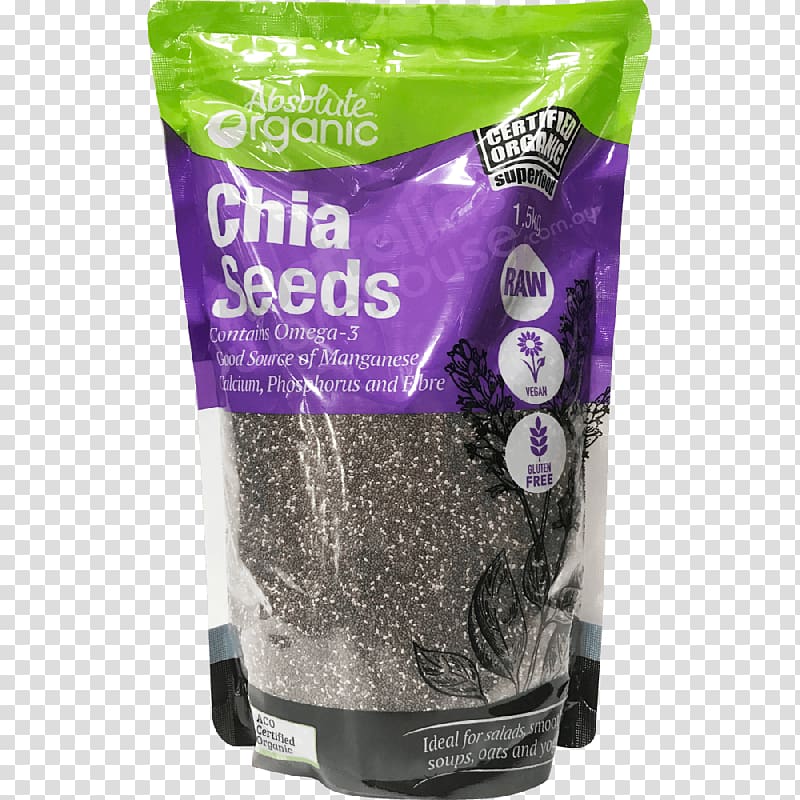 Chia seed Vietnam Organic food Omega-3 fatty acids Shark cartilage, chia seeds transparent background PNG clipart