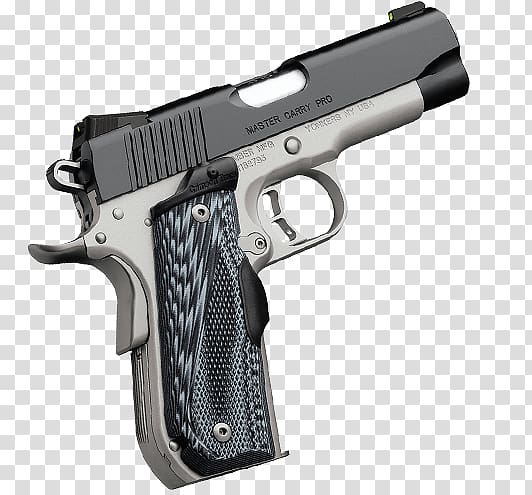 Kimber Manufacturing Kimber Custom .45 ACP Automatic Colt Pistol Firearm, Confirmed Sight transparent background PNG clipart
