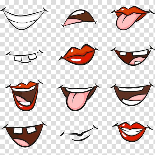cartoon,lips,mouth type,smile,lovely transparent background PNG clipart