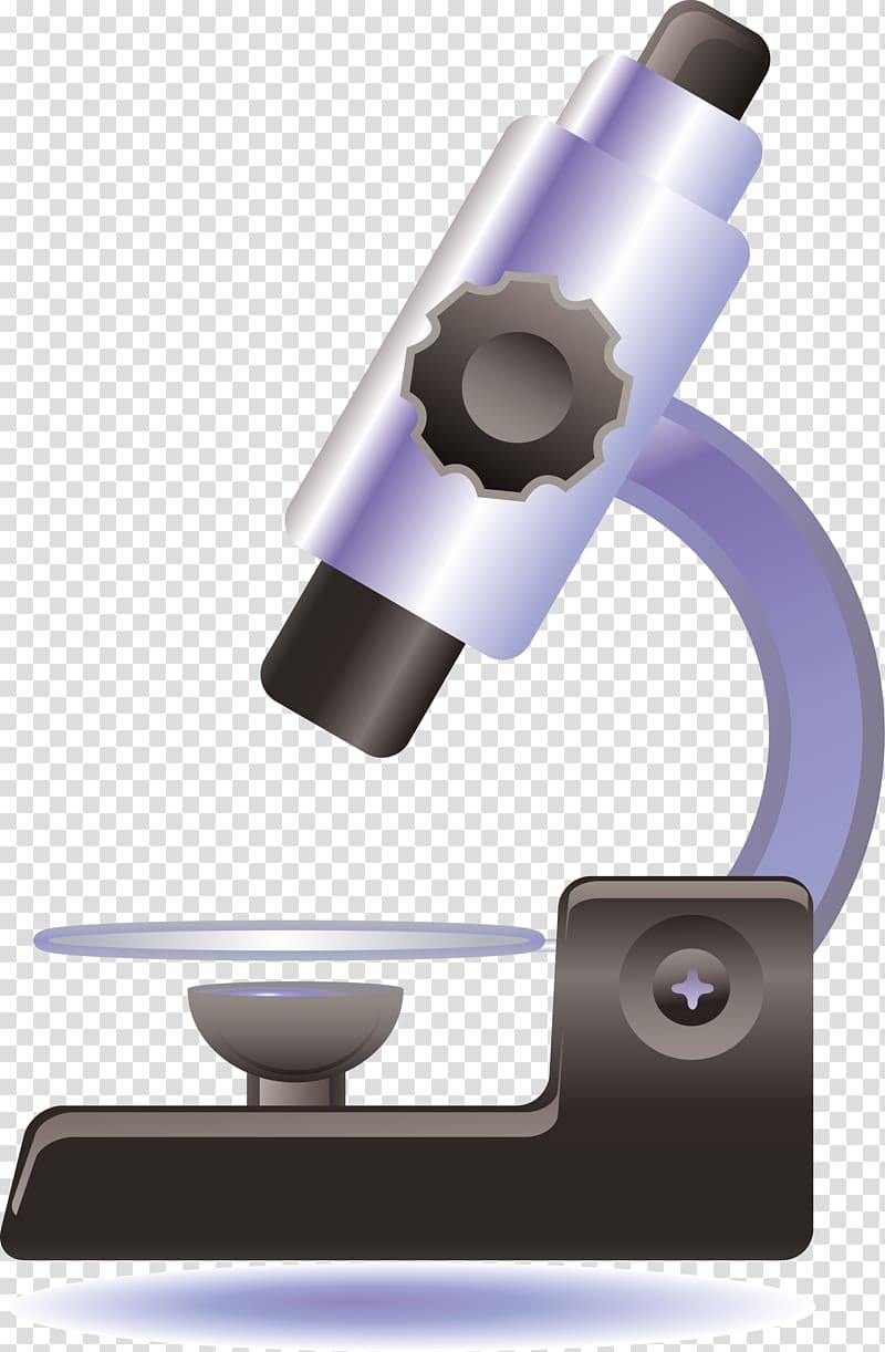 Microscope Animation Cartoon, Blue microscope transparent background PNG clipart
