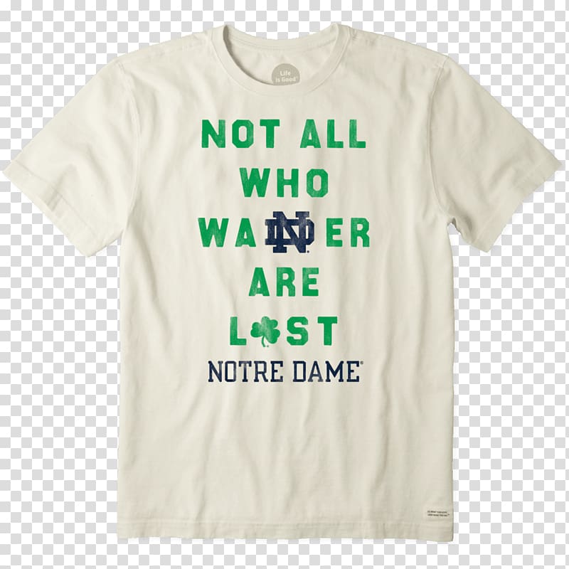 T-shirt University of Notre Dame Notre Dame Fighting Irish football Notre Dame Fighting Irish men\'s basketball, T-shirt transparent background PNG clipart