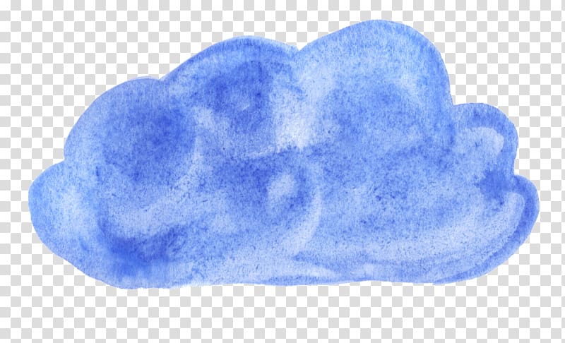 Watercolor Blue Watercolor painting, cloud transparent background PNG clipart