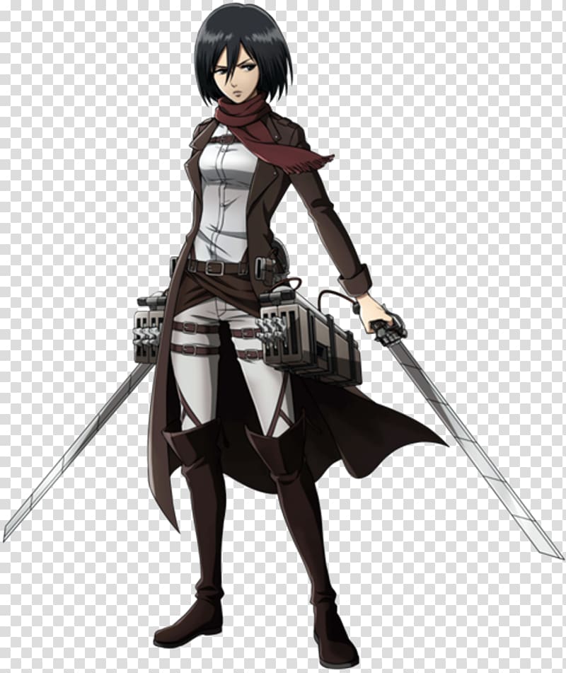 mikasa ackerman, eren yeager, titan, and rogue titan (shingeki no