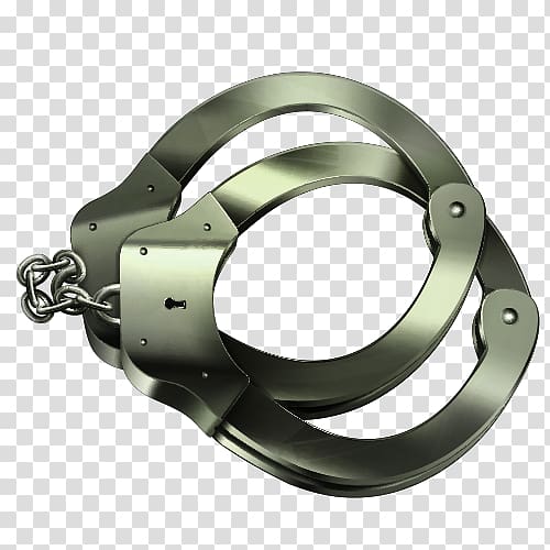 Handcuffs Police Icon, Cartoon handcuffs transparent background PNG clipart