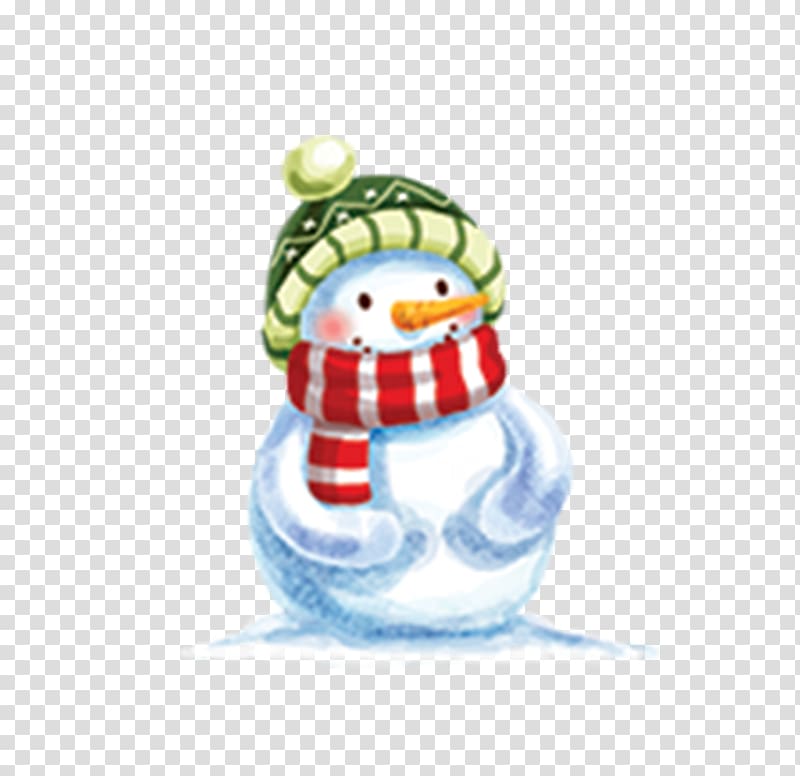 Christmas ornament Snowman Christmas tree, Cute snowman transparent background PNG clipart