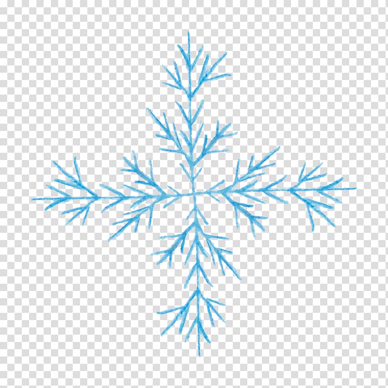 Snowflake Blue , Light blue snowflake decorative pattern transparent background PNG clipart