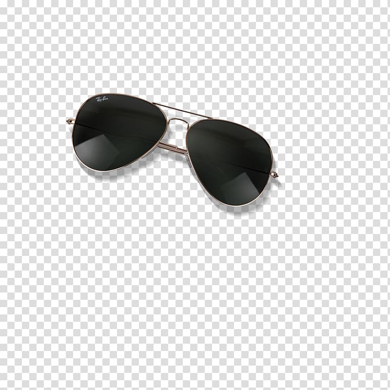 gold-colored framed Ray-Ban Aviator illustration screenshot, Goggles Sunglasses, sunglasses transparent background PNG clipart