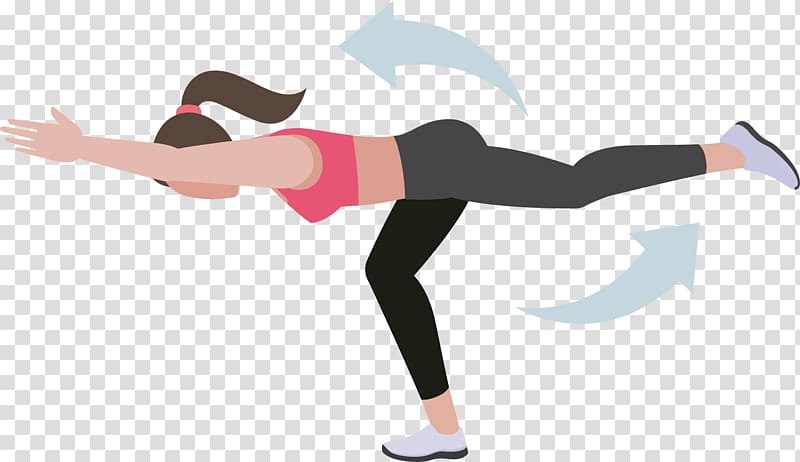 Physical fitness Stretching Human leg Buttocks, The woman bent over the movement transparent background PNG clipart