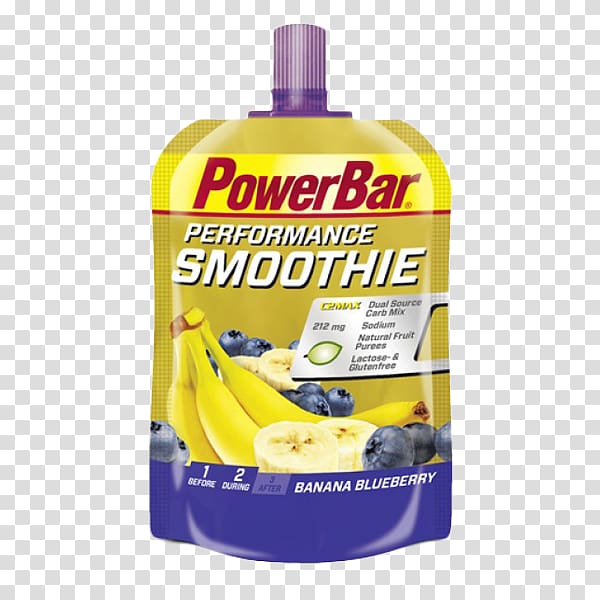 Smoothie Sports & Energy Drinks PowerBar Energy gel Fruit, banana Shakes transparent background PNG clipart