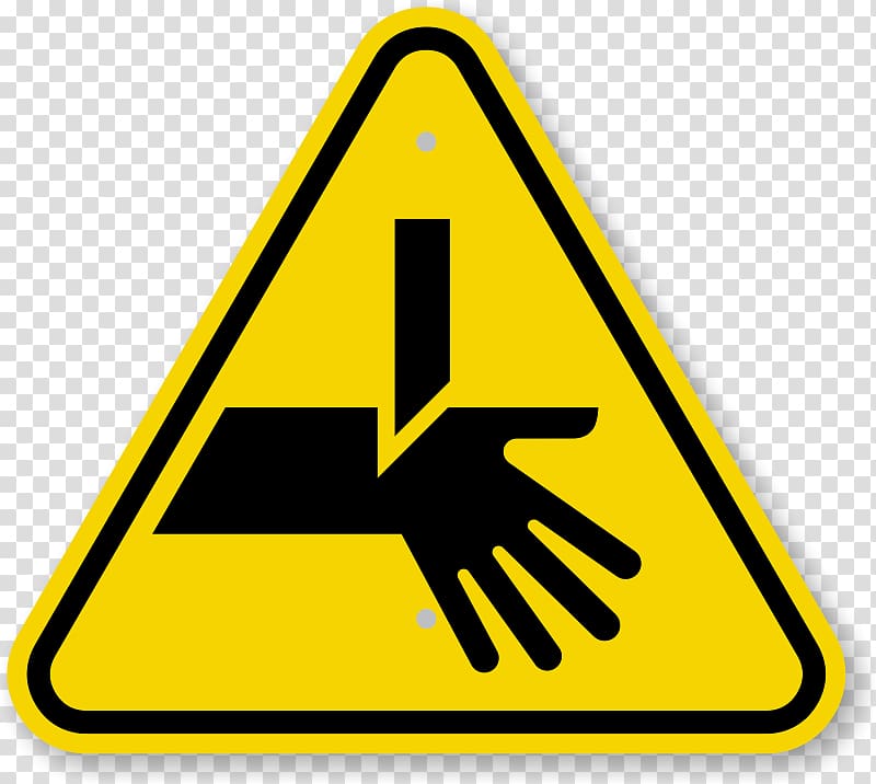 Hazard symbol Warning sign Risk Safety, knife the fingers transparent background PNG clipart