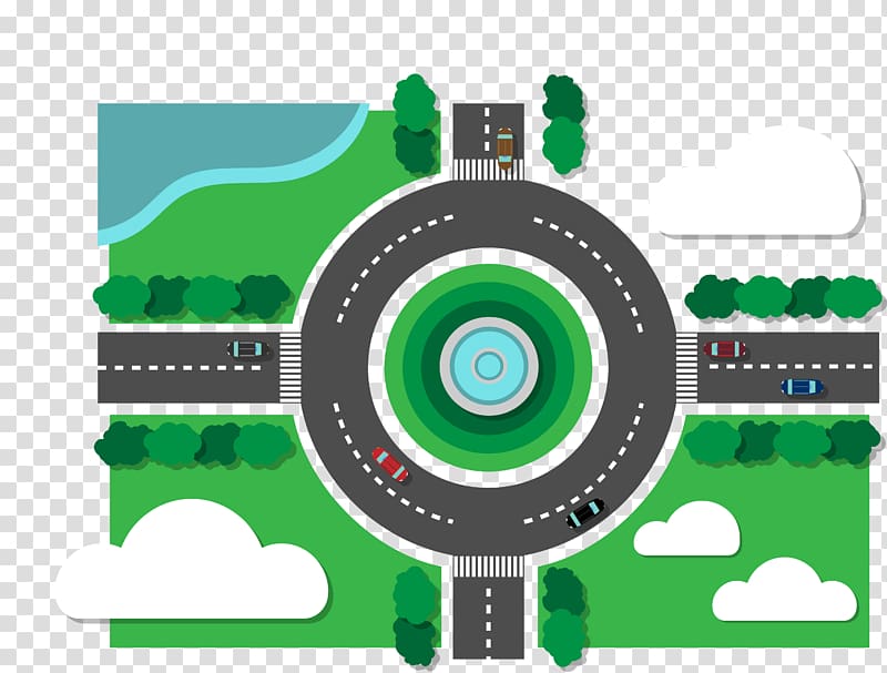 Road Asphalt illustration, Ring road transparent background PNG clipart