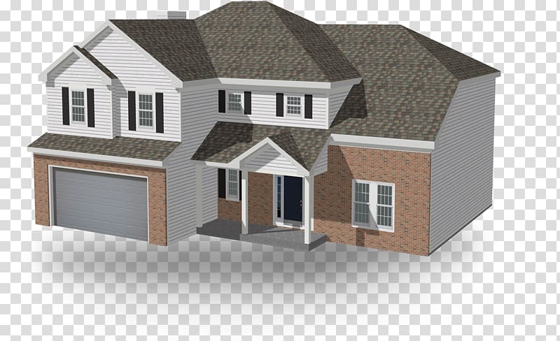 Roof House Fiber cement siding 3D printing, house transparent background PNG clipart