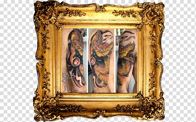 Sleeve tattoo Black-and-gray Frames Penny Arcade, japan tattoo transparent background PNG clipart