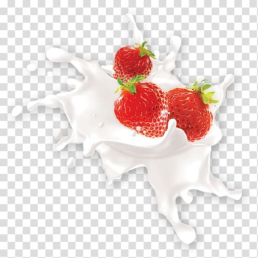 Milkshake Cream pie Shortcake, Strawberry milk transparent background PNG clipart