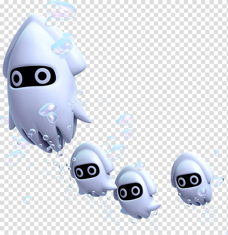 New Super Mario Bros. U New Super Mario Bros. Wii, blue squid transparent background PNG clipart