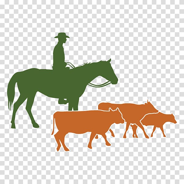Cattle Native Americans in the United States Silhouette Horse , care for the environment transparent background PNG clipart