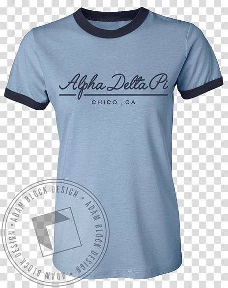 Ringer T-shirt Clothing Alpha Delta Pi, cursive k sweater transparent background PNG clipart