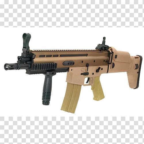Assault rifle Airsoft Guns FN SCAR Firearm, assault rifle transparent background PNG clipart