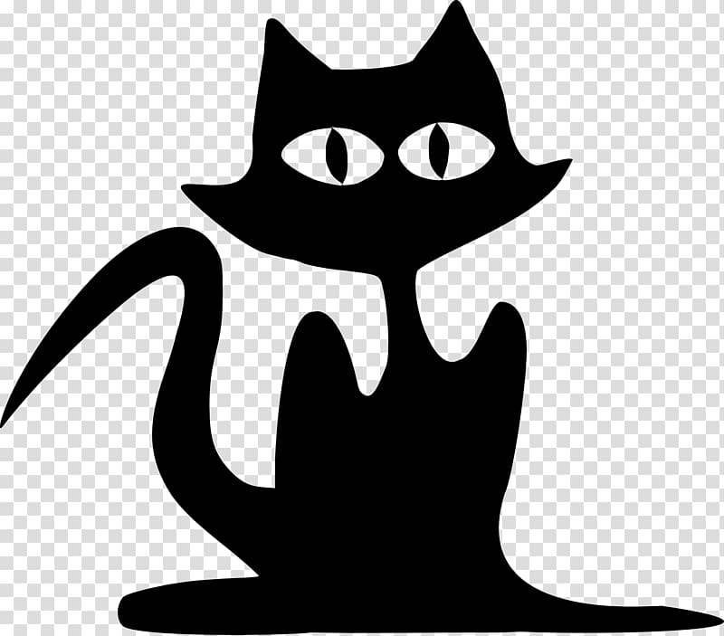 Black cat Halloween Kitten , cat cute transparent background PNG clipart