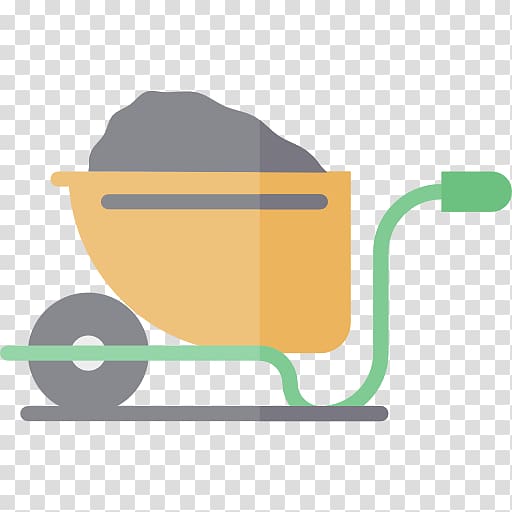Wheelbarrow Icon, Hand pushing coal cars transparent background PNG clipart