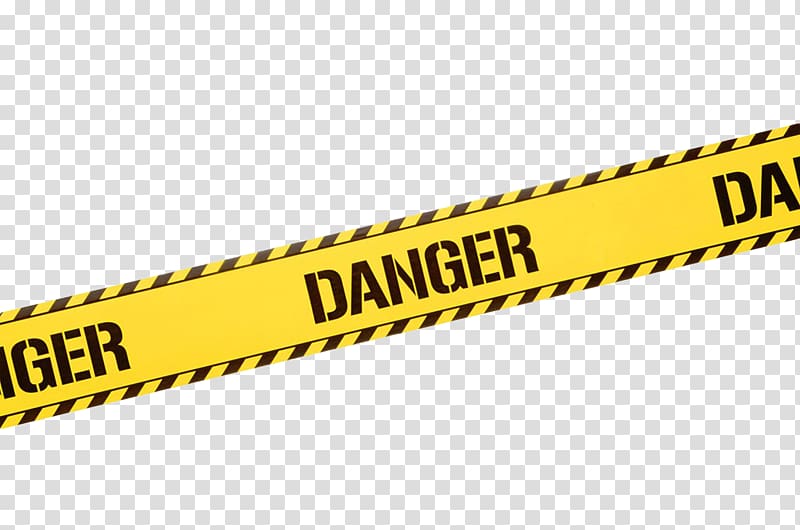 yellow danger warning belt transparent background PNG clipart
