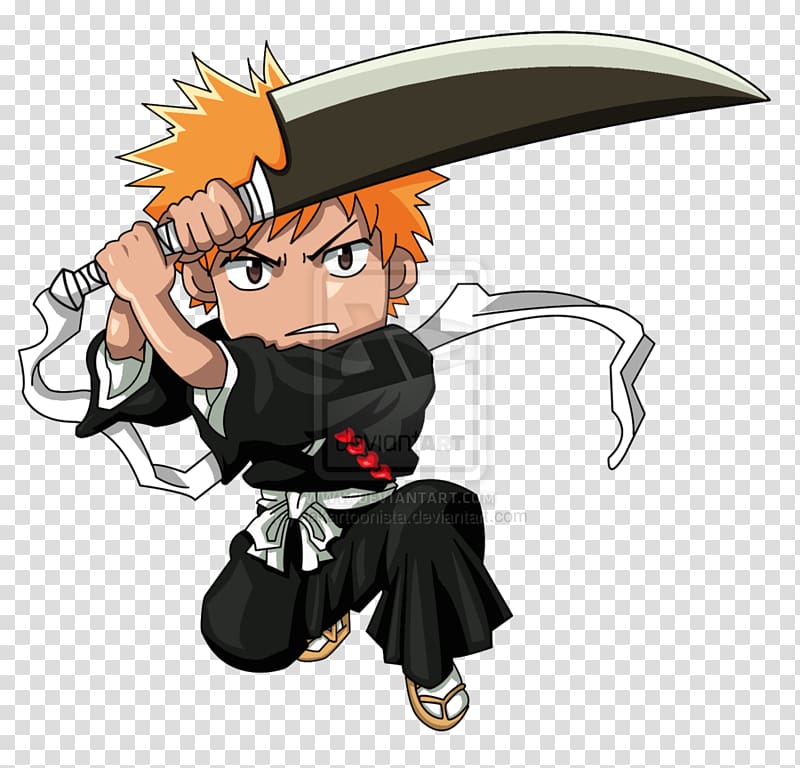 Ichigo Kurosaki Chibi Bleach Drawing Ulquiorra Cifer, ichigo kurosaki transparent background PNG clipart