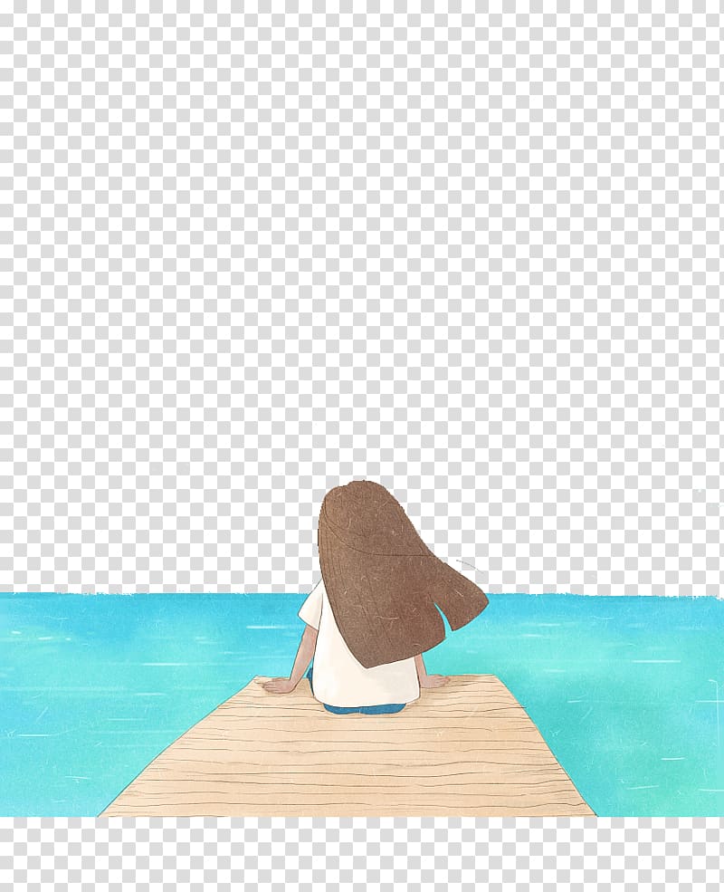 Illustration, The lonely back of the sea transparent background PNG clipart