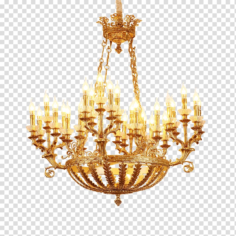 Chandelier 01504 Brass Ceiling Light fixture, Brass transparent background PNG clipart