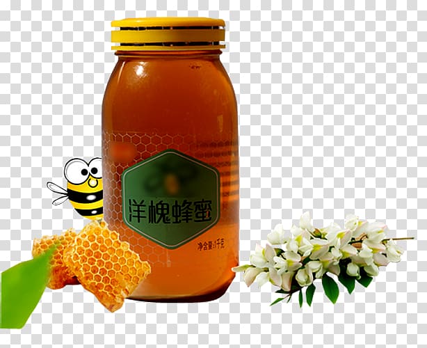 Honey bee Honey bee Wattles, Acacia honey transparent background PNG clipart