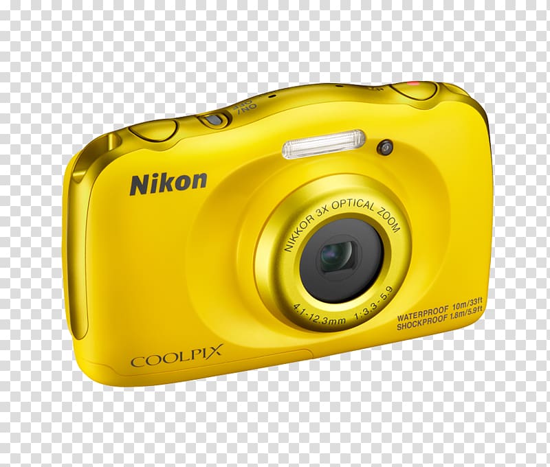 Nikon COOLPIX W100 Point-and-shoot camera Nikon COOLPIX AW100, camera transparent background PNG clipart