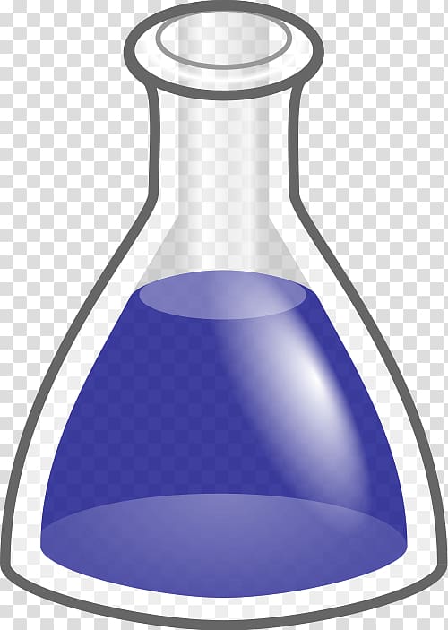 Erlenmeyer flask Laboratory Flasks Beaker Chemistry , flask transparent background PNG clipart