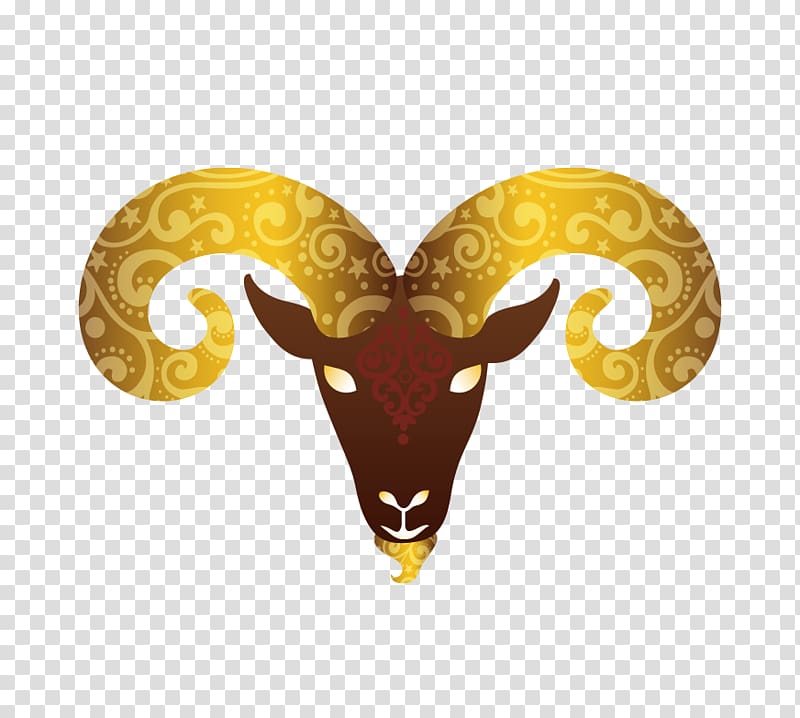 Goat Sheep Symbol Illustration, Tyrant Golden Goat transparent background PNG clipart