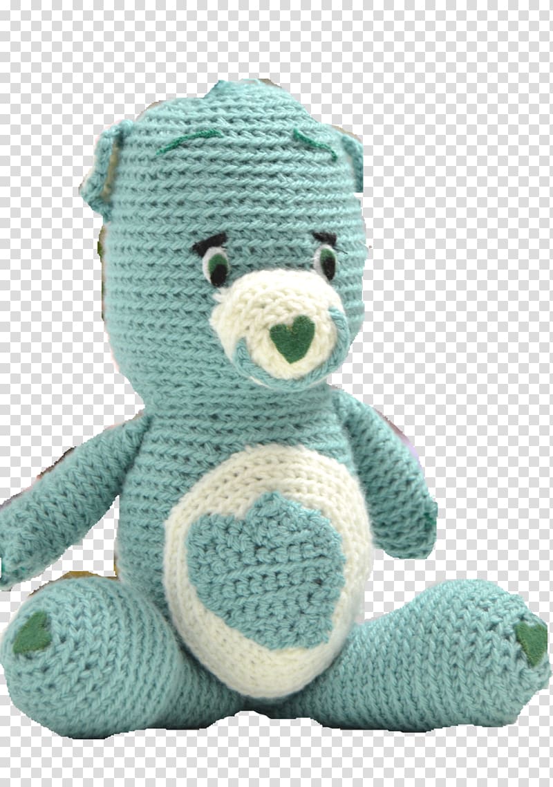 Teddy bear Crochet Stuffed Animals & Cuddly Toys Wool, Creo transparent background PNG clipart