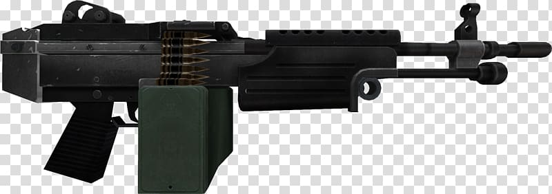 Counter-Strike: Source Weapon Firearm M249 light machine gun, weapon transparent background PNG clipart