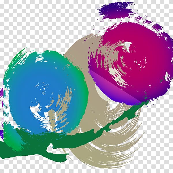 Abstraction Google s, Hand painted color abstract sphere transparent background PNG clipart