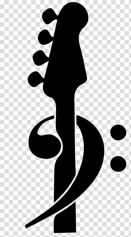 Clef Bass guitar Treble, Bass Guitar transparent background PNG clipart