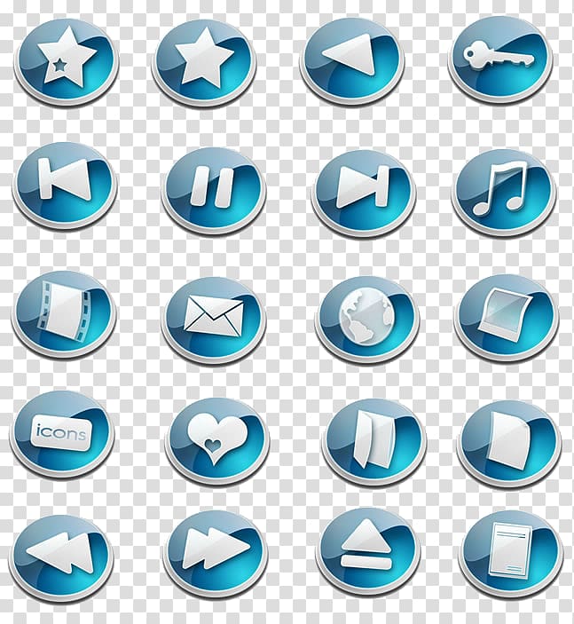 Button Transparency and translucency Icon, Stereo crystal buttons transparent background PNG clipart