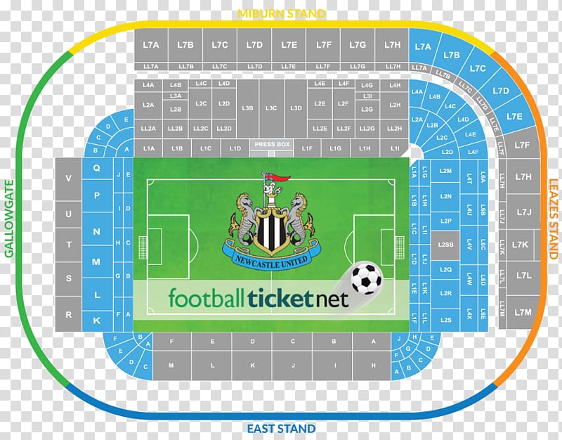 St James\' Park Newcastle United F.C. 2015–16 Premier League Manchester United F.C. Ticket, Football In The United Kingdom transparent background PNG clipart
