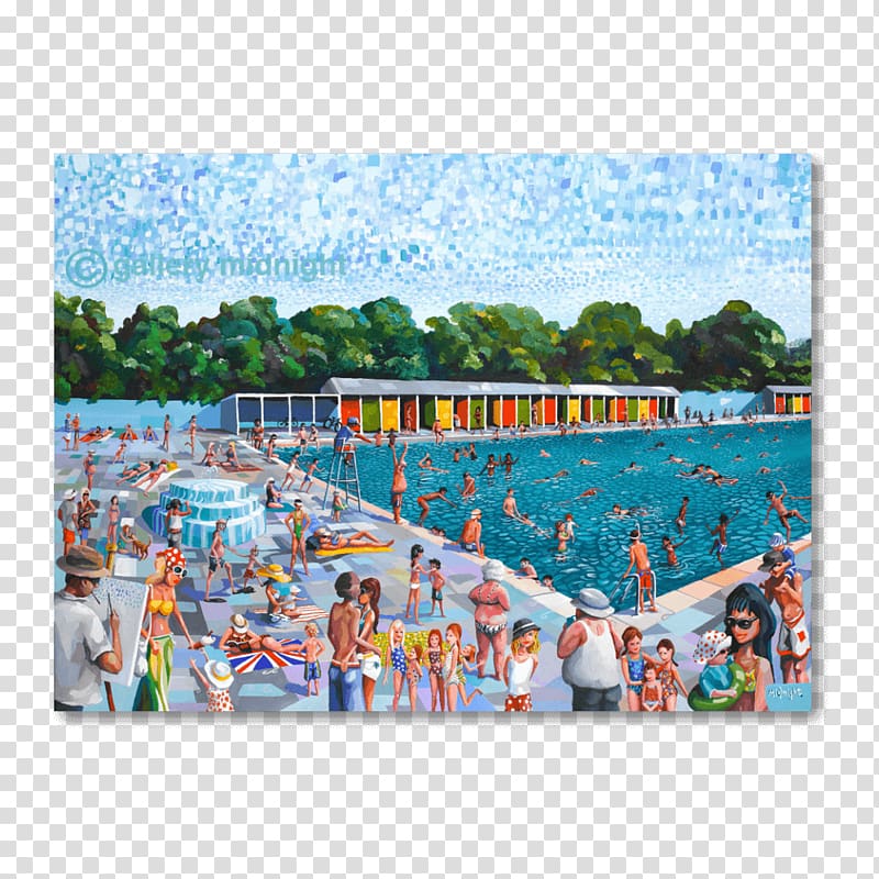 Tooting Bec Lido Water park Swimming pool, air frame transparent background PNG clipart