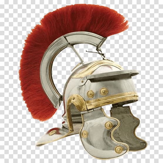 Ancient Rome Roman Empire Galea Helmet Centurion, roman helmet transparent background PNG clipart