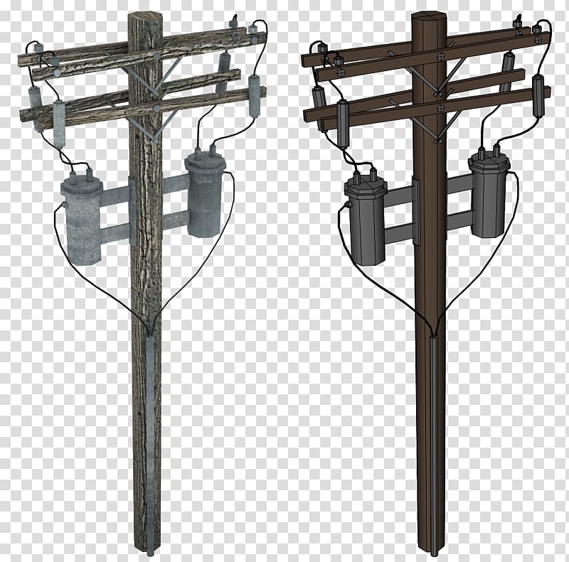 Utility pole Electricity Overhead power line Electric power , pole transparent background PNG clipart
