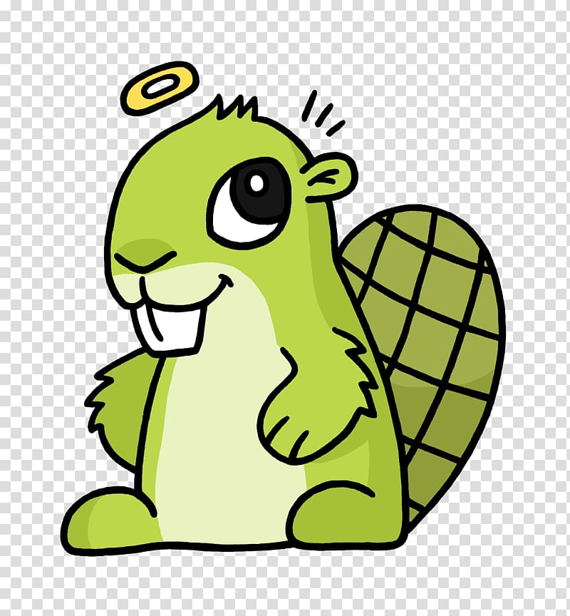 green beaver , Innocent Adsy transparent background PNG clipart